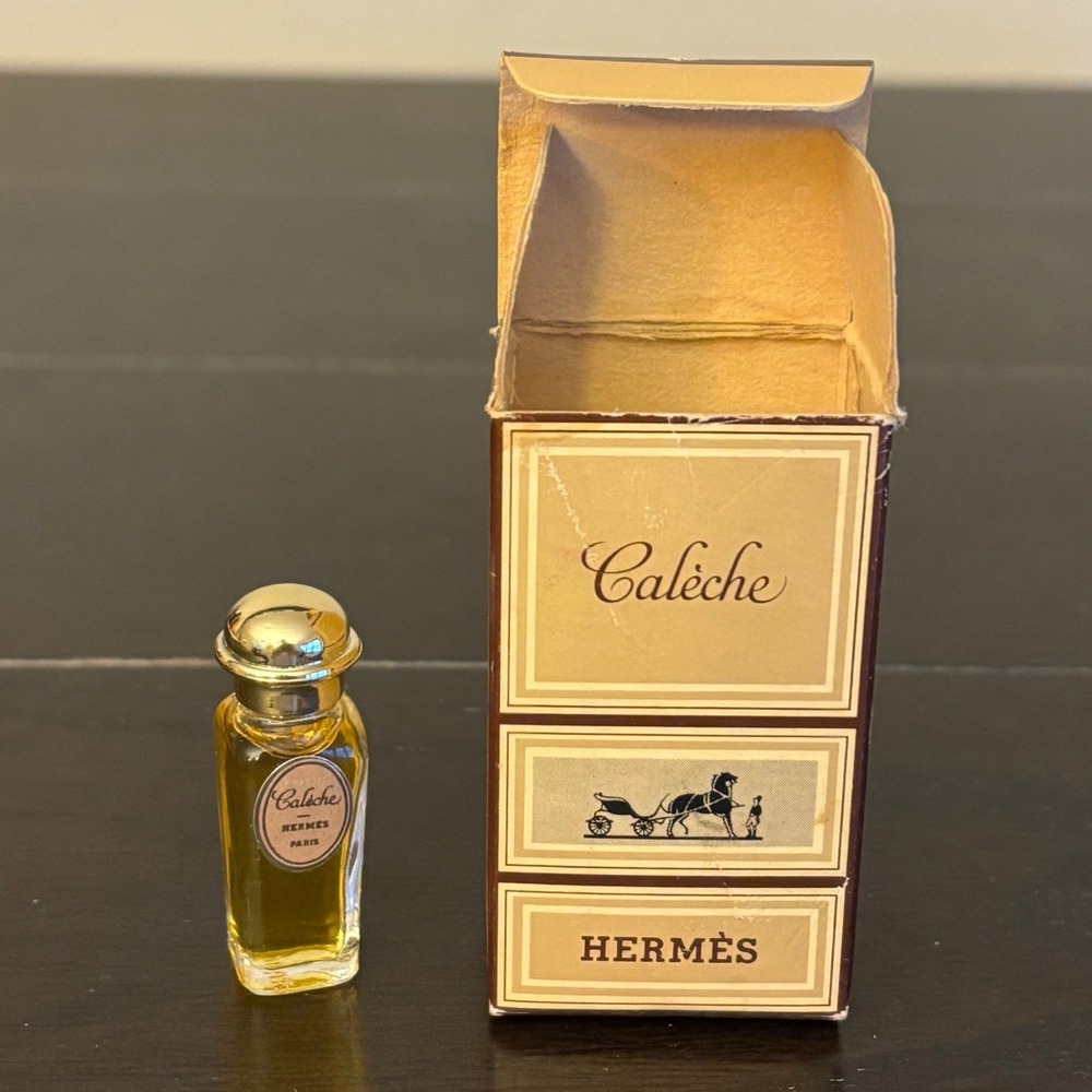 Vintage Hermes Caleche Parfum Miniature 2.5ml 1/12 fl oz w Box | Made in France